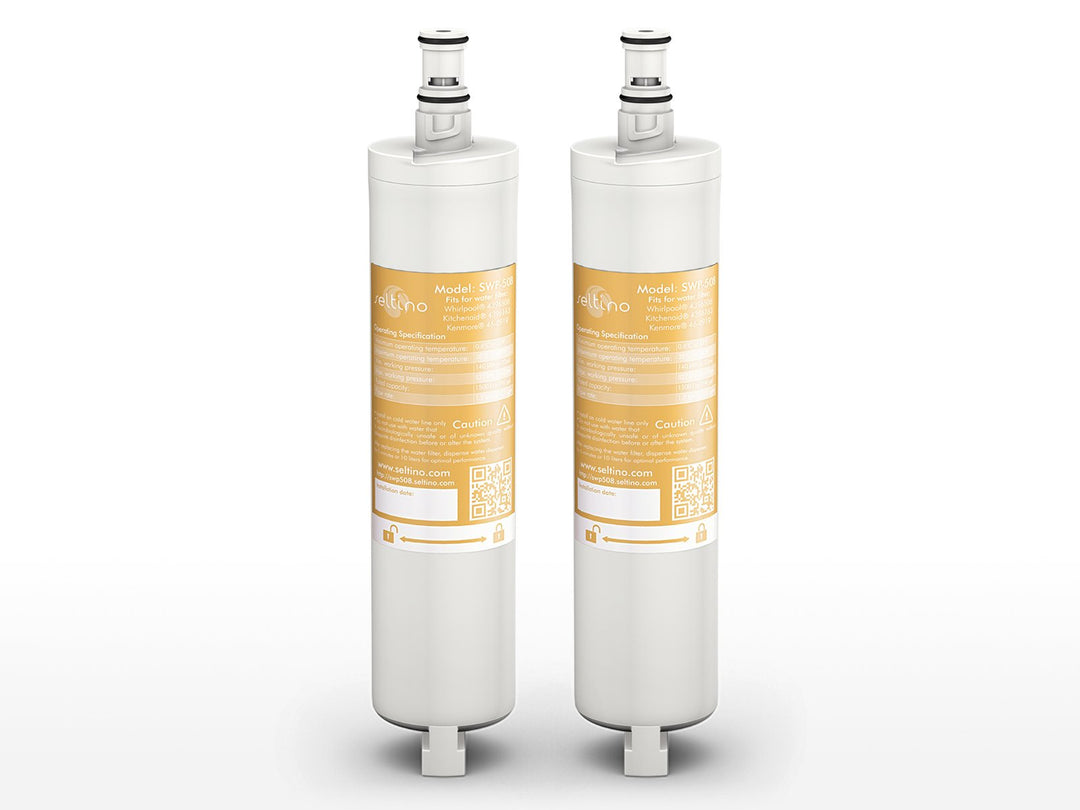 2x Seltino SWP-508 service - Wasserfilter für Whirlpool, Ariston, Smeg, Ersatz für Bauknecht refrige