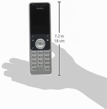 Yealink W56H IP-DECT-Mobilteil Handset Telefon mit Farbdisplay (2,4 Zoll TFT-Farbbildschirm), Basiss