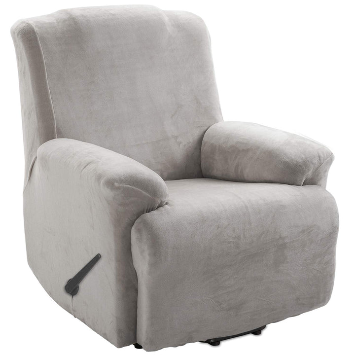 TIANSHU Samt Ruhesessel bezüge, Stretch Sesselschoner Elastisch Plush Couchbezug stilvolle Luxus-Möb