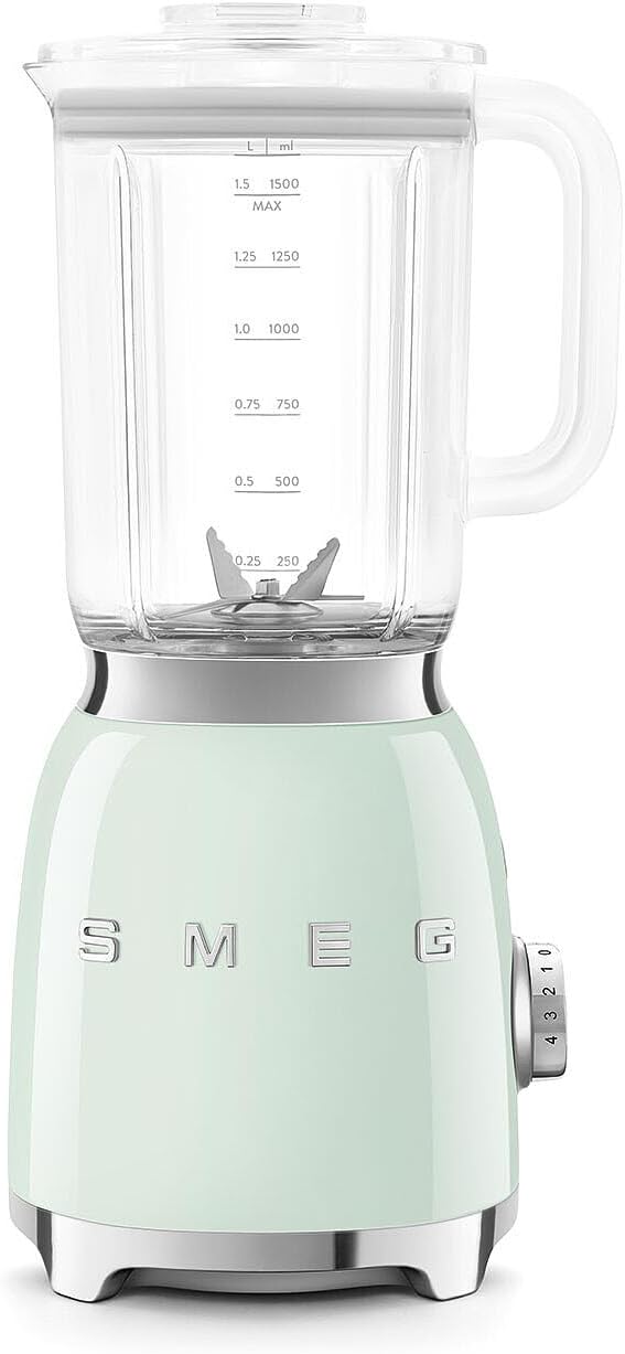 SMEG, Tischmixer BLF03PGEU 1,5 L, 4 Geschwindigkeitsstufen, 4 Smoothie-Funktionen, grüner Smoothie,