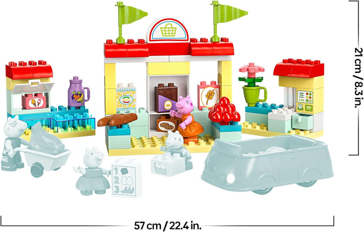 LEGO DUPLO 10434 Peppas Supermarkt: kreatives Lernspielzeug und Spielset, Geschenk für Jungen und Mä