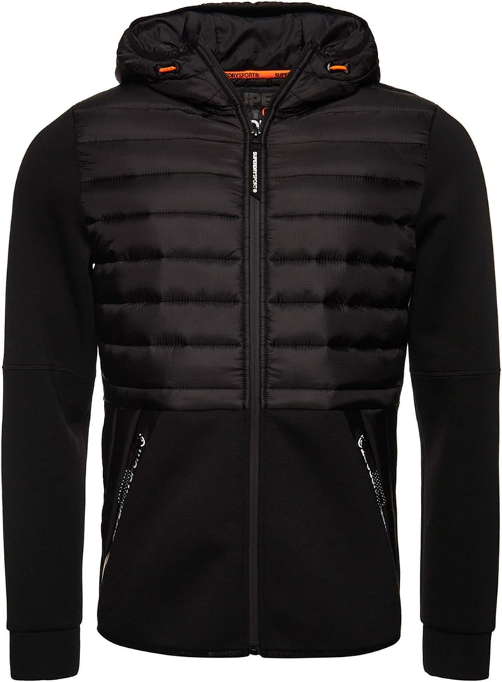 Superdry Herren Core Gymtech Hybrid-Sport-Sweatshirts M Schwarz, M Schwarz