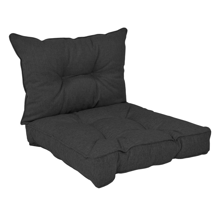 POKAR Loungekissen Stuhlkissen für Stuhl Rattanmöbel Gartenmöbel Kissen, 2er Set (1x Sitzkissen 70x7