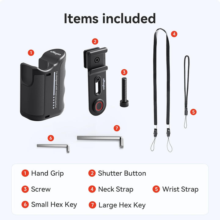 Xplorer Grip Kit für GoPro/DJI/Insta360 Action Kamera, Fotografieren Handgriff Handle Zubehör für Go