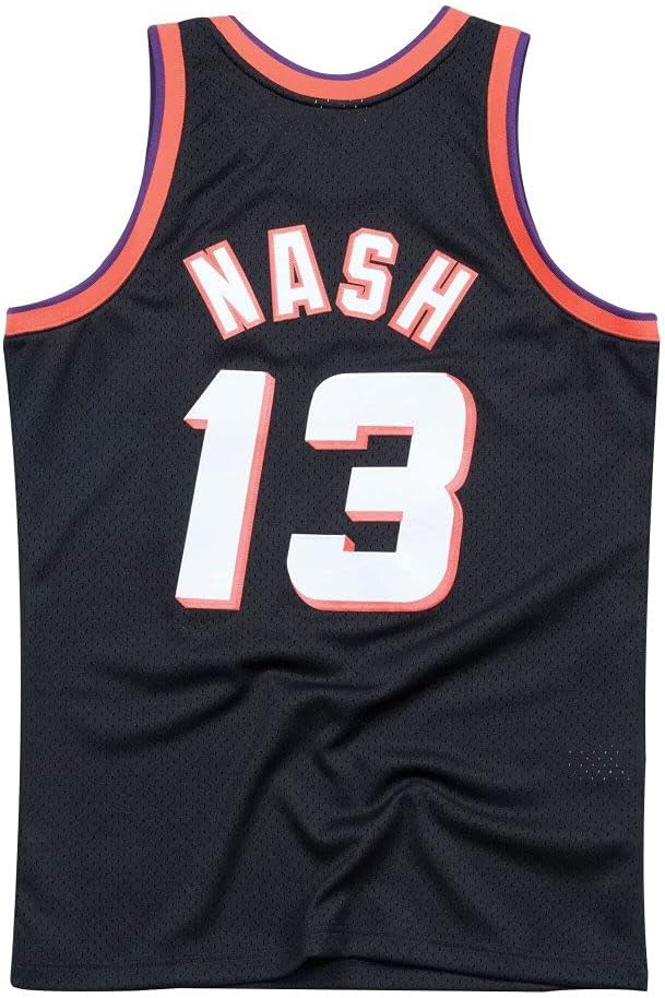 Mitchell & Ness Herren 2.0 P. Suns S. Nash T-Shirt (1er Pack) S Schwarz Orange, S Schwarz Orange