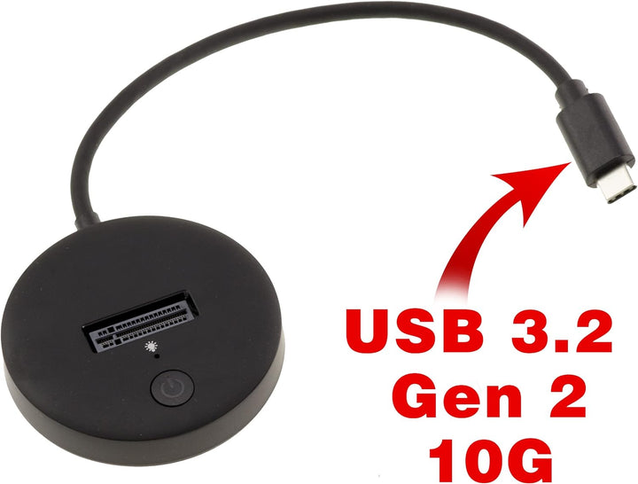 KALEA-INFORMATIQUE USB-Dock für SSD M2 Typ NVMe. 10GB Verbindung Typ USB3.2 Gen2 mit C-Stecker. UASP