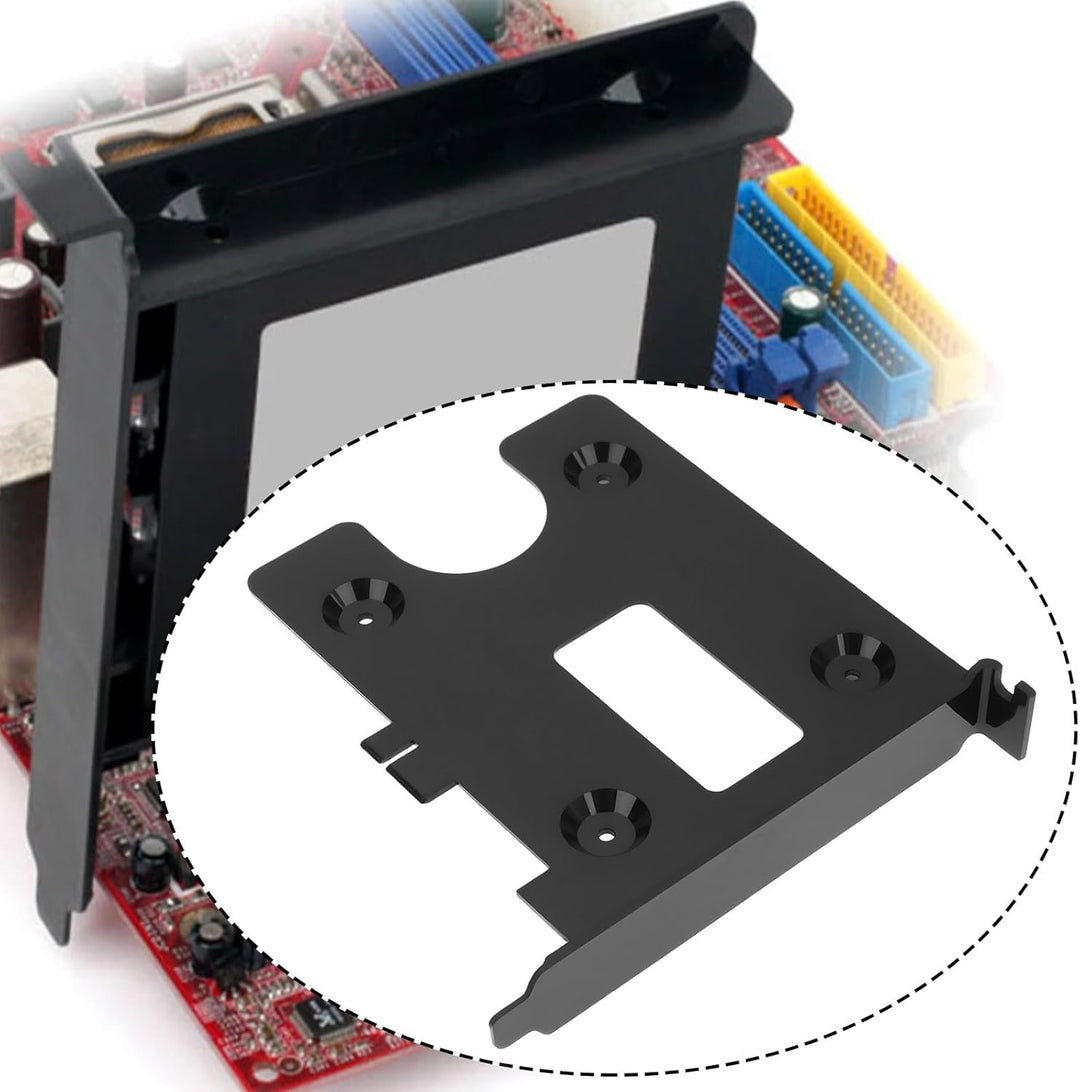 2 Stück PCI-Express-Steckplatz-Montagehalterungen für 2,5-Zoll-SSD-/HDD-Laufwerksadapter Zur Speiche
