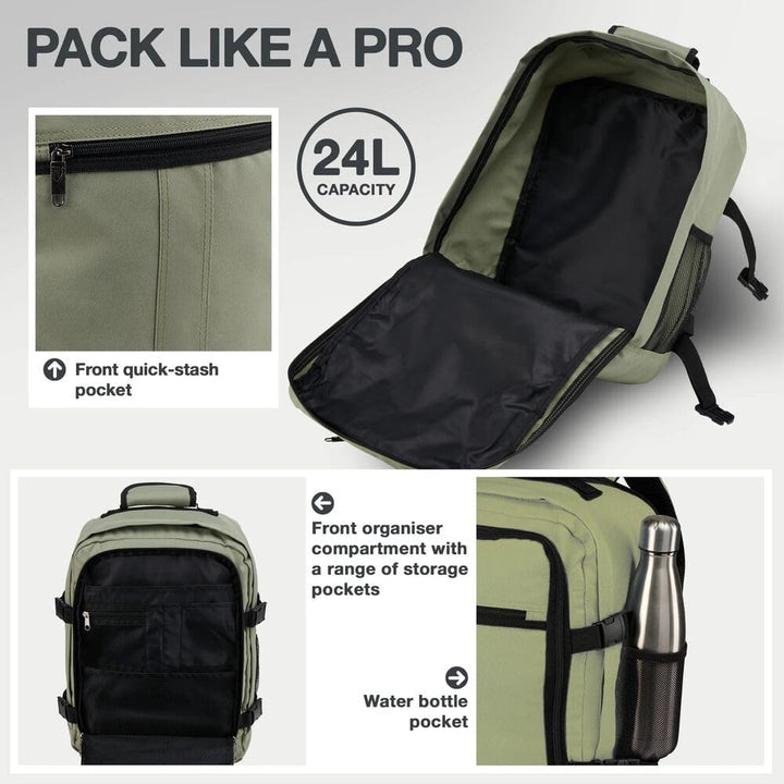 Cabin Max Metz - 40x30x20 Rucksack : Ideales Handgepäck und Reiserucksack für Flugzeug, Reisetasche