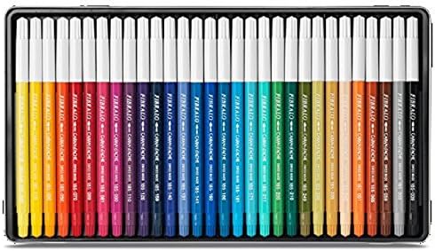 CARAN d'ACHE - FIBRALO Aquarelle Filzstifte in Metallbox - 30 Stück, 30 Stück