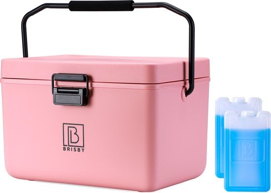 Brisby Kühlbox 12 Liter - Kühlbox ohne Strom, 40 Stunden kühl, Inklusive 2 grosse Kühlelemente 200ML