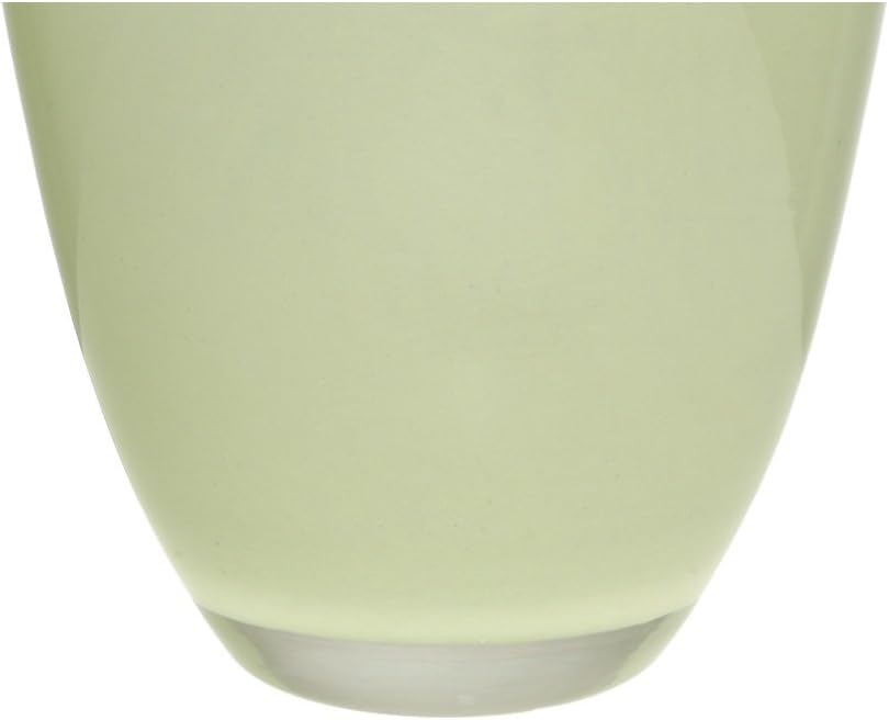CRISTALICA Bouquet Vase Blumenvase Übertopf Colori Grün H 26 cm D 16 cm Handgeformt Mundgeblasenes G
