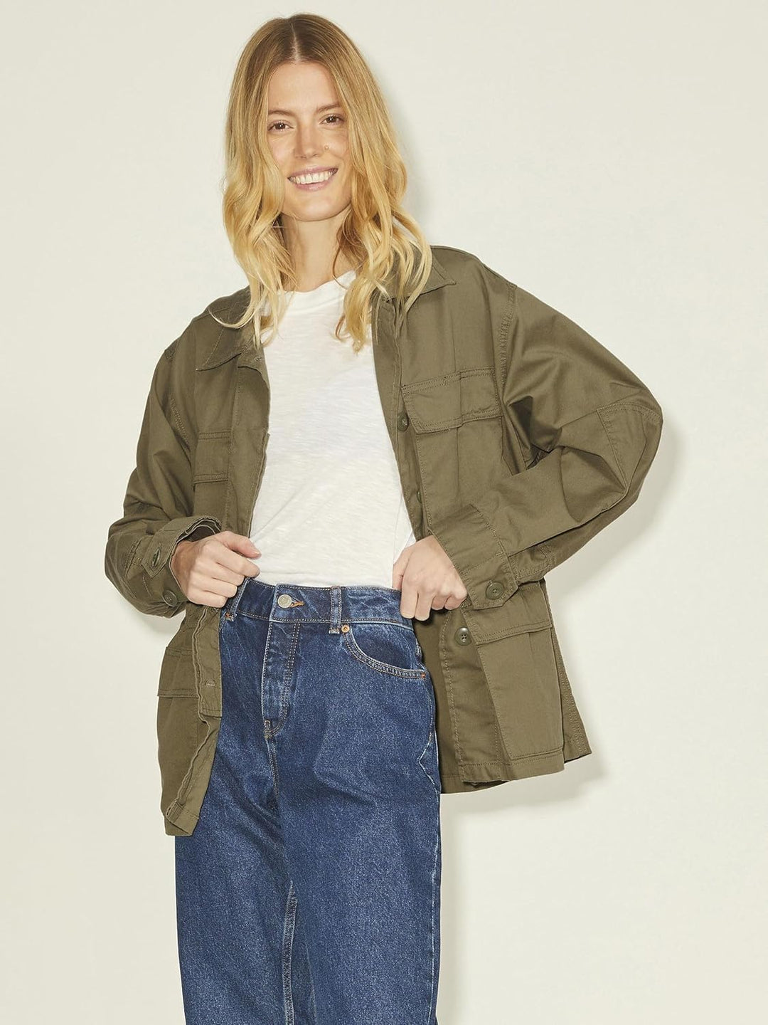 JACK & JONES Damen Jjxx Jxevie Field Sn Jacket S Burnt Olive, S Burnt Olive
