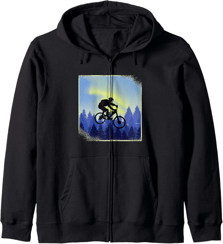 MTB Downhill Mountainbike Mountain Bike Mountainbiker Kapuzenjacke