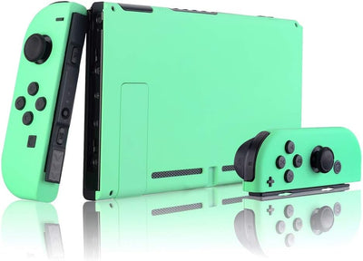 eXtremeRate Hülle Case für Nintendo Switch Joycon/Konsole, Rückgehäuse&Kickstand für Switch Console,