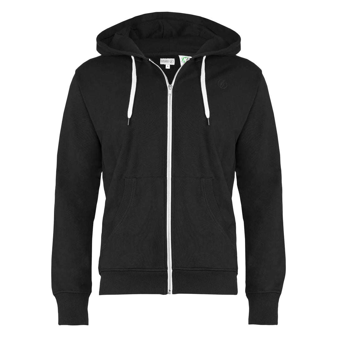 Banqert Herren Hoody | GOTS Zertifiziert | Reine Bio Baumwolle S Black And White, S Black And White