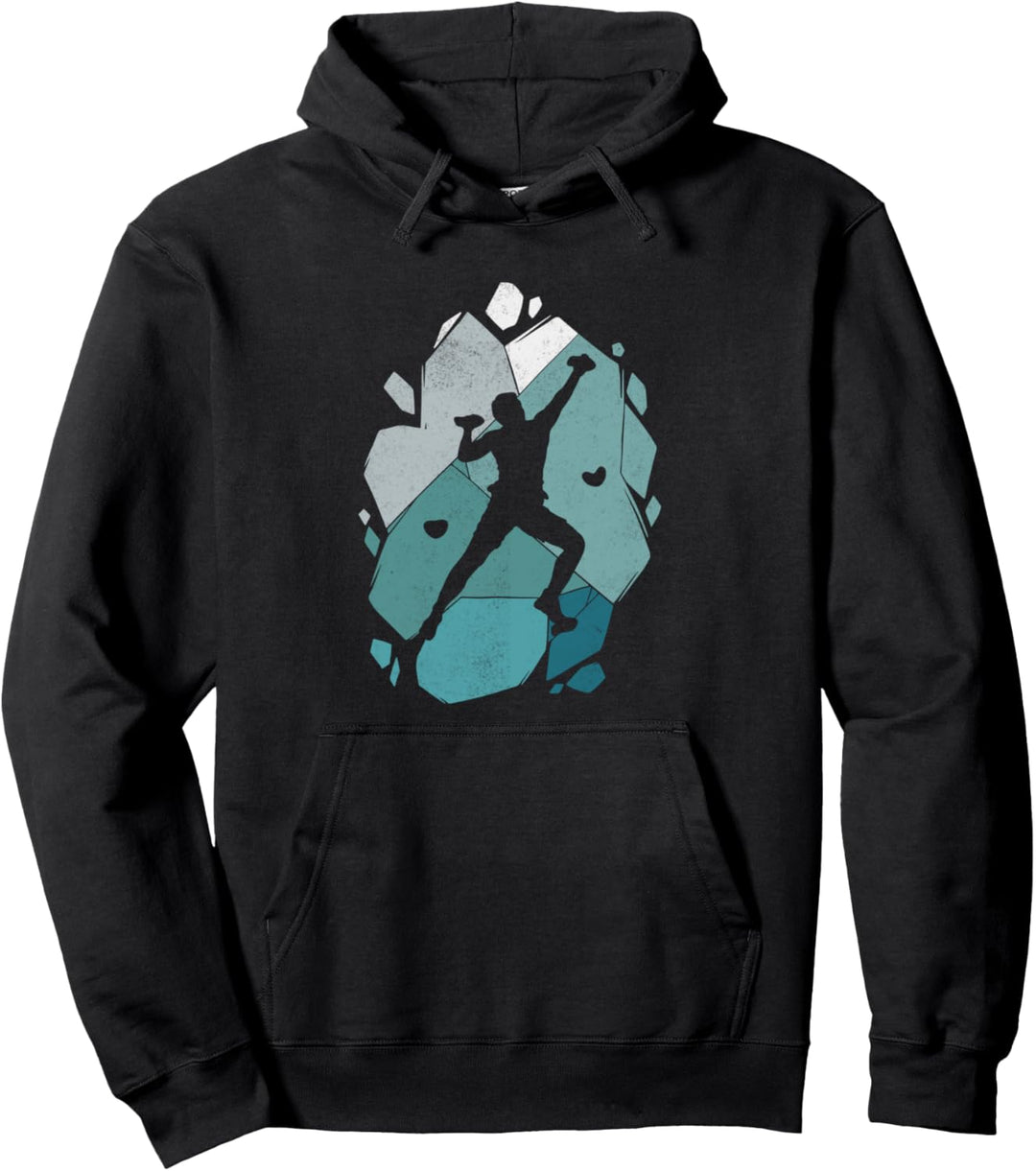 Klettern Berge Kletterer Bouldern Pullover Hoodie