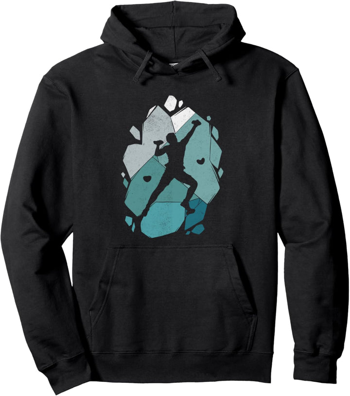 Klettern Berge Kletterer Bouldern Pullover Hoodie