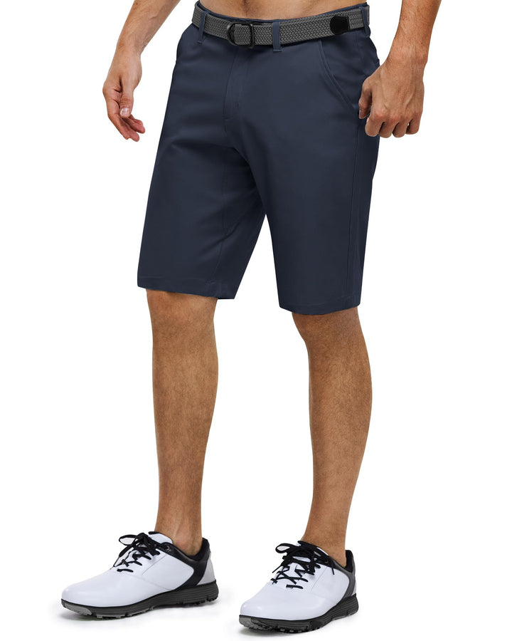 33,000ft Herren Golf Shorts Stretch Kurze Golfhosen Leichte Schnelltrocknende 11" Bermuda Shorts Kur