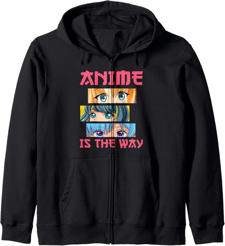 Anime Is The Way Japanische Manga Kawaii Otaku Mädchen Teens Kapuzenjacke