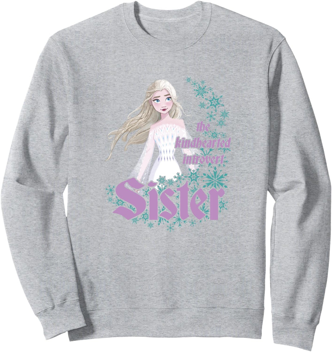 Disney Frozen 2 Elsa The Kindhearted Introvert Sister Sweatshirt
