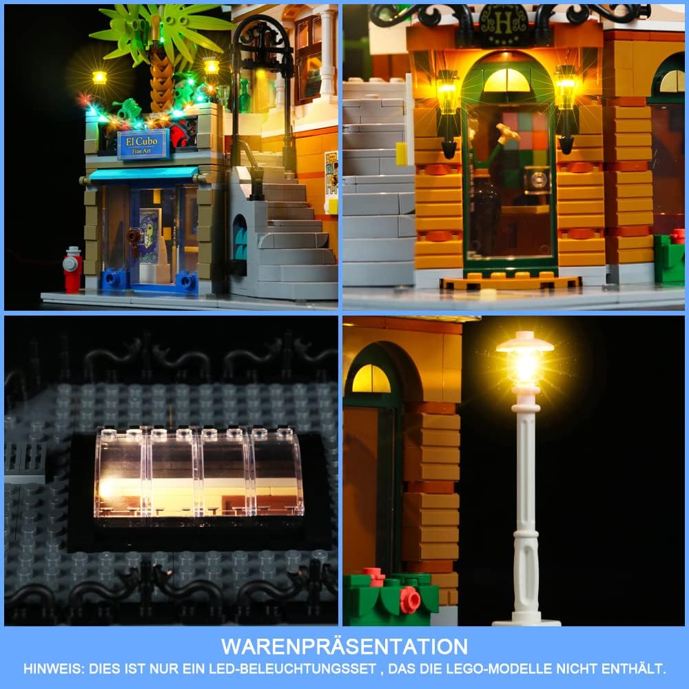 Led Licht Set für Lego Boutique Hotel,Dekorations Led Beleuchtungs Set für Lego 10297 Boutique-Hotel