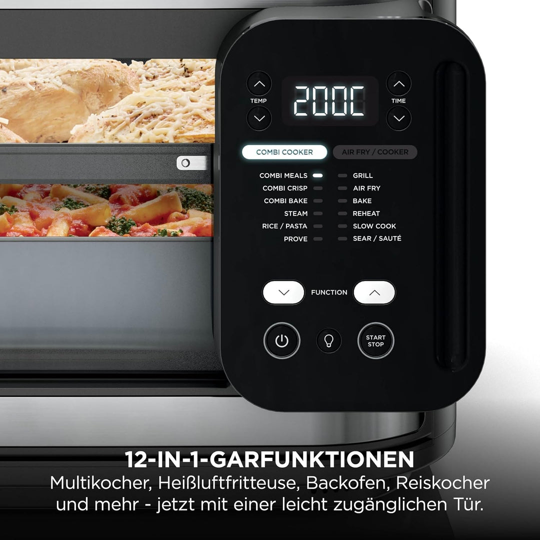 Ninja Combi 12-in-1 Multikocher, Ofen &amp; Heissluftfritteuse, Grau, SFP700EU. | 12 Kochfunktionen, Air