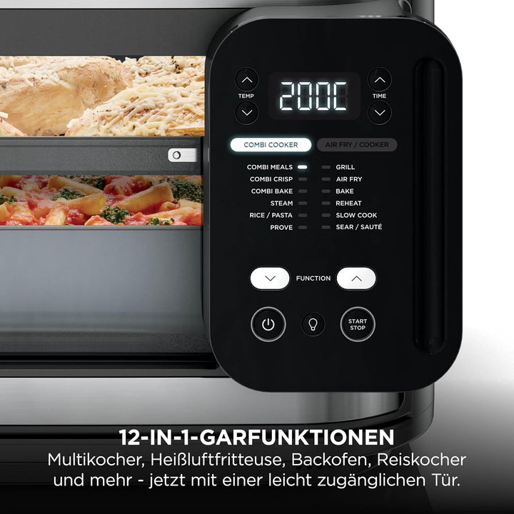 Ninja Combi 12-in-1 Multikocher, Ofen &amp; Heissluftfritteuse, Grau, SFP700EU. | 12 Kochfunktionen, Air