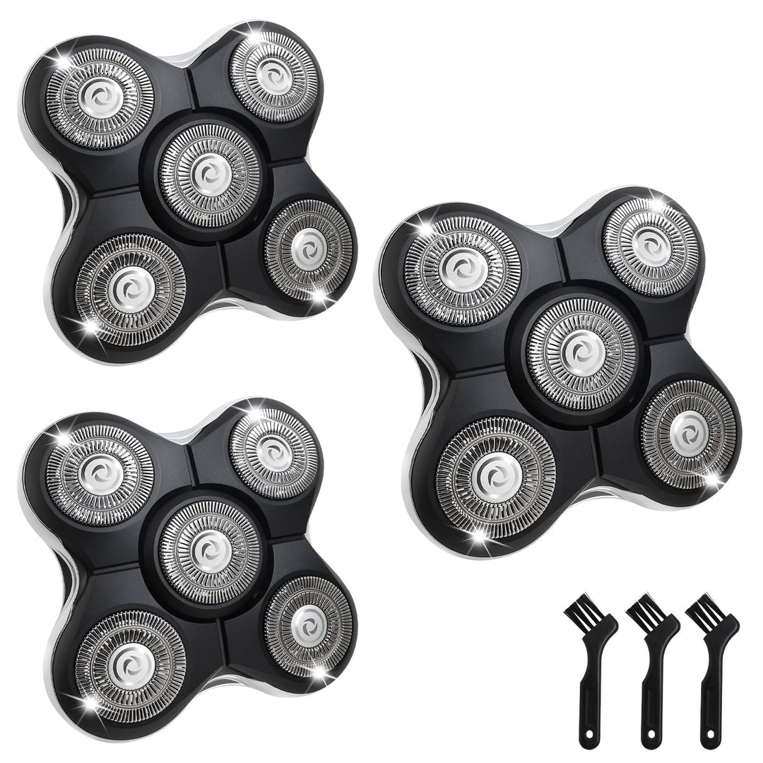 3 Stück Rasierer Ersatzköpfe Kompatibel mit Balder Glatzenrasierer RX5/XR7000/XR1500, Kopfrasierer S