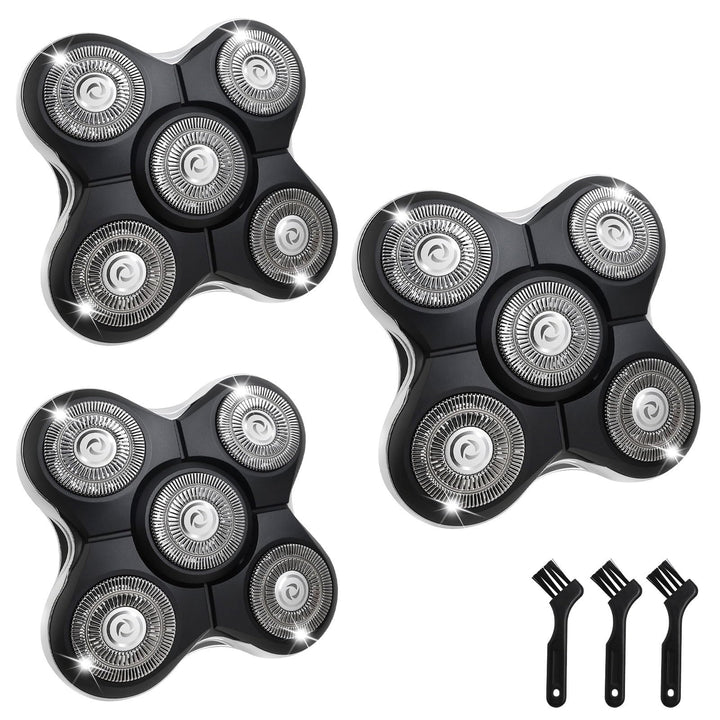 3 Stück Rasierer Ersatzköpfe Kompatibel mit Balder Glatzenrasierer RX5/XR7000/XR1500, Kopfrasierer S