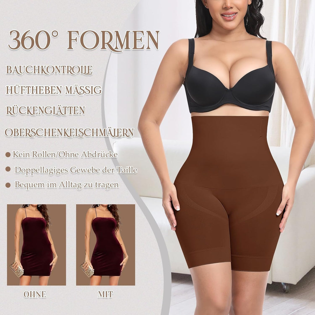 YARRCO Bauchweg Unterhose Damen Shapewear Miederhose Body Shaper Miederpants Hohe Taille Leggings Fi