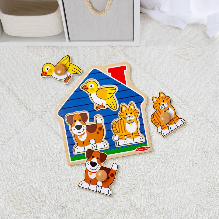 Melissa and Doug 2055 - Haustiere Steckpuzzle Jumbo