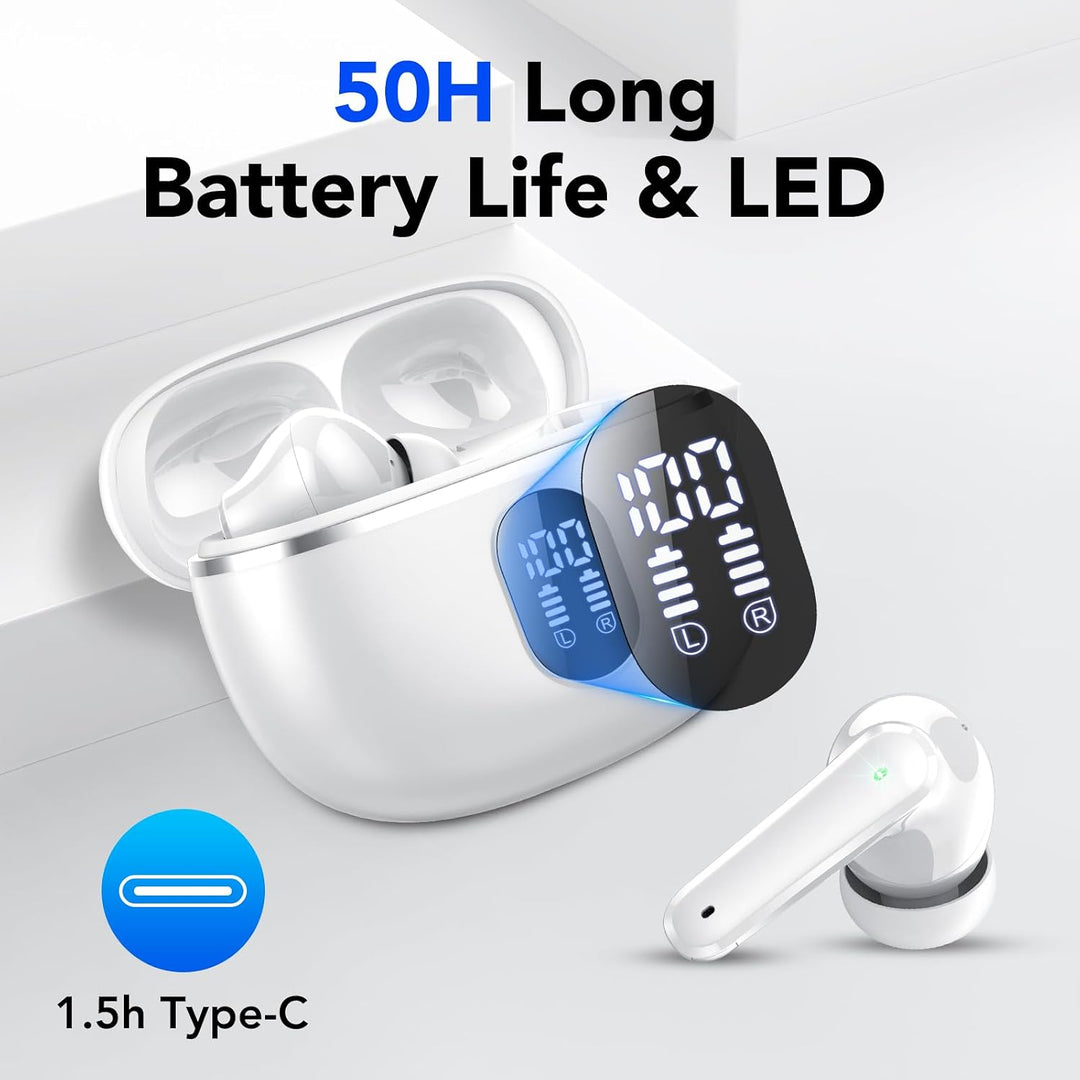 2026 Kopfhörer Kabellos Bluetooth 5.4, Bluetooth Kopfhörer Sport HiFi Stereo, In Ear Kopfhörer mit 4