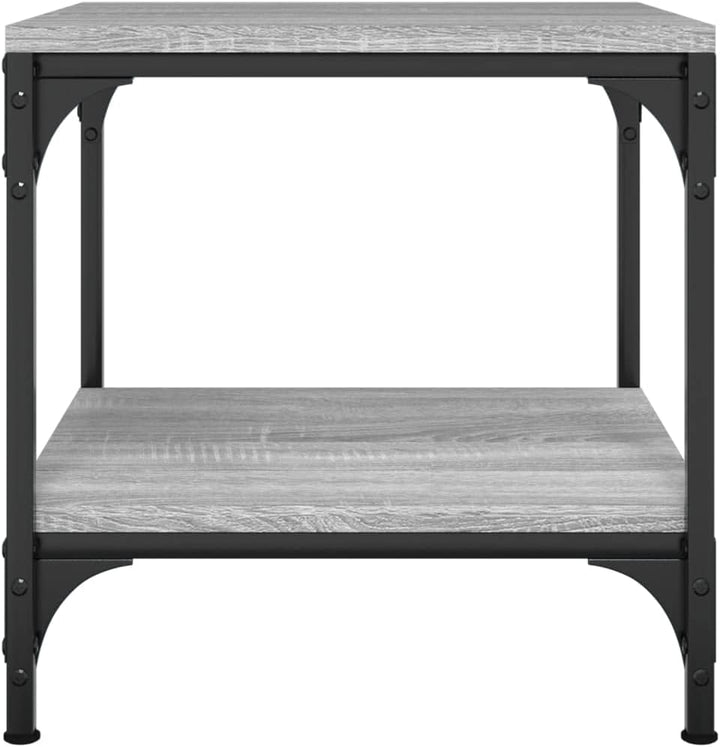 vidaXL Couchtisch Grau Sonoma 50x50x40 cm Holzwerkstoff