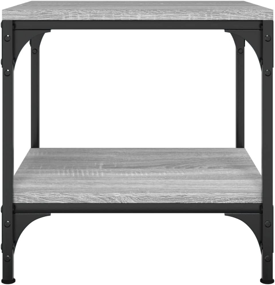 vidaXL Couchtisch Grau Sonoma 50x50x40 cm Holzwerkstoff
