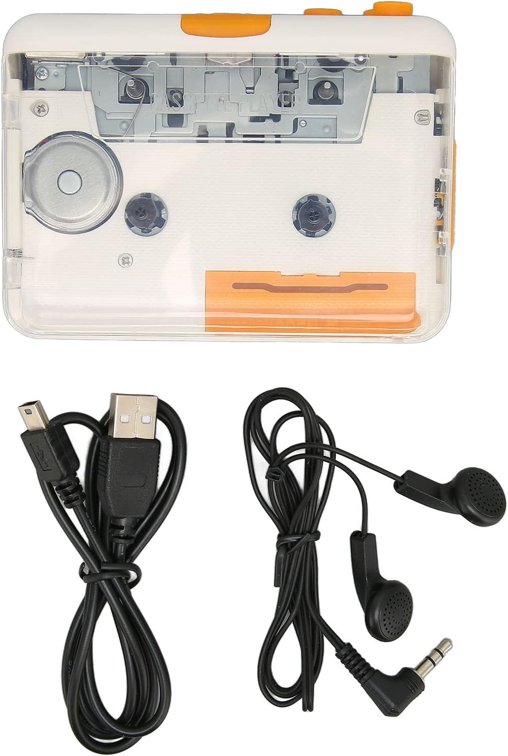 Tragbarer Kassettenspieler, Walkman-Kassetten-Audio-Musik-Player Tape to MP3-Konverter, Kompatibel m