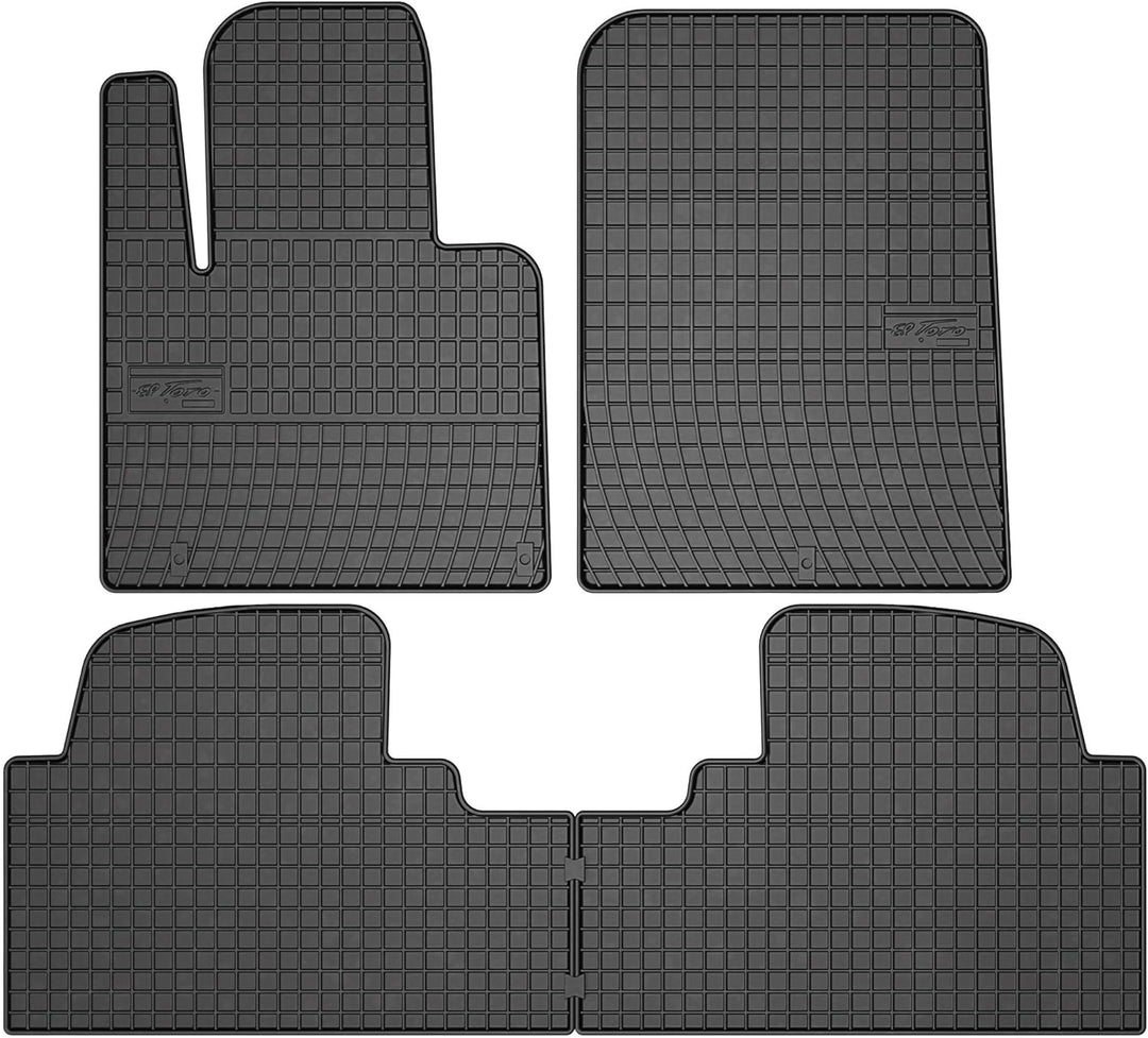 M MOTOS Gummimatten Auto Fussmatte passt für Hyundai Santa Fe III 2012-2018 Verbessern Sie Ihren Rei