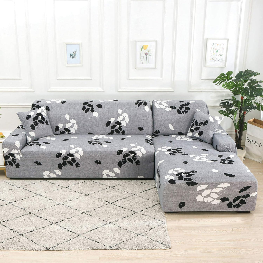 Sofabezüge, Moderne Elastischer Sofabezug Stretch 1/2/3/4 Sitzer Couchbezug Antirutsch Blumendruck S