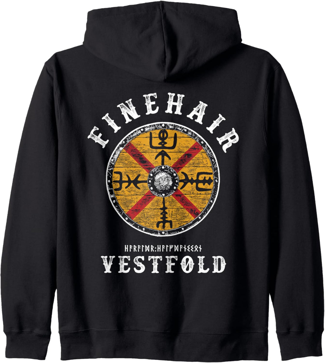 Harald Finehair - Vestfold Wikinger Schild Kapuzenjacke
