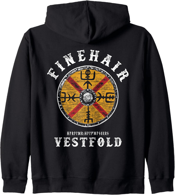 Harald Finehair - Vestfold Wikinger Schild Kapuzenjacke