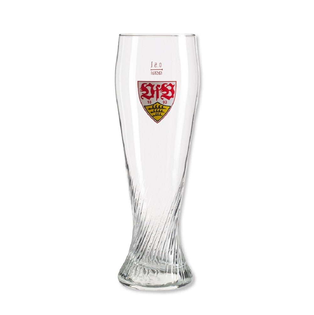 VfB Stuttgart Weizenglas Bierglas (one Size, transparent)