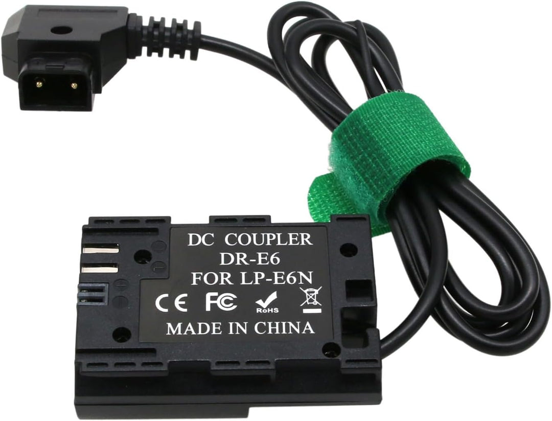 D-Tap LP-E6 Netzteil Dummy-Batterie DC-Koppler für Zacuto EVF und Canon Canon 5D II/III/IV 5DSR 6D 6