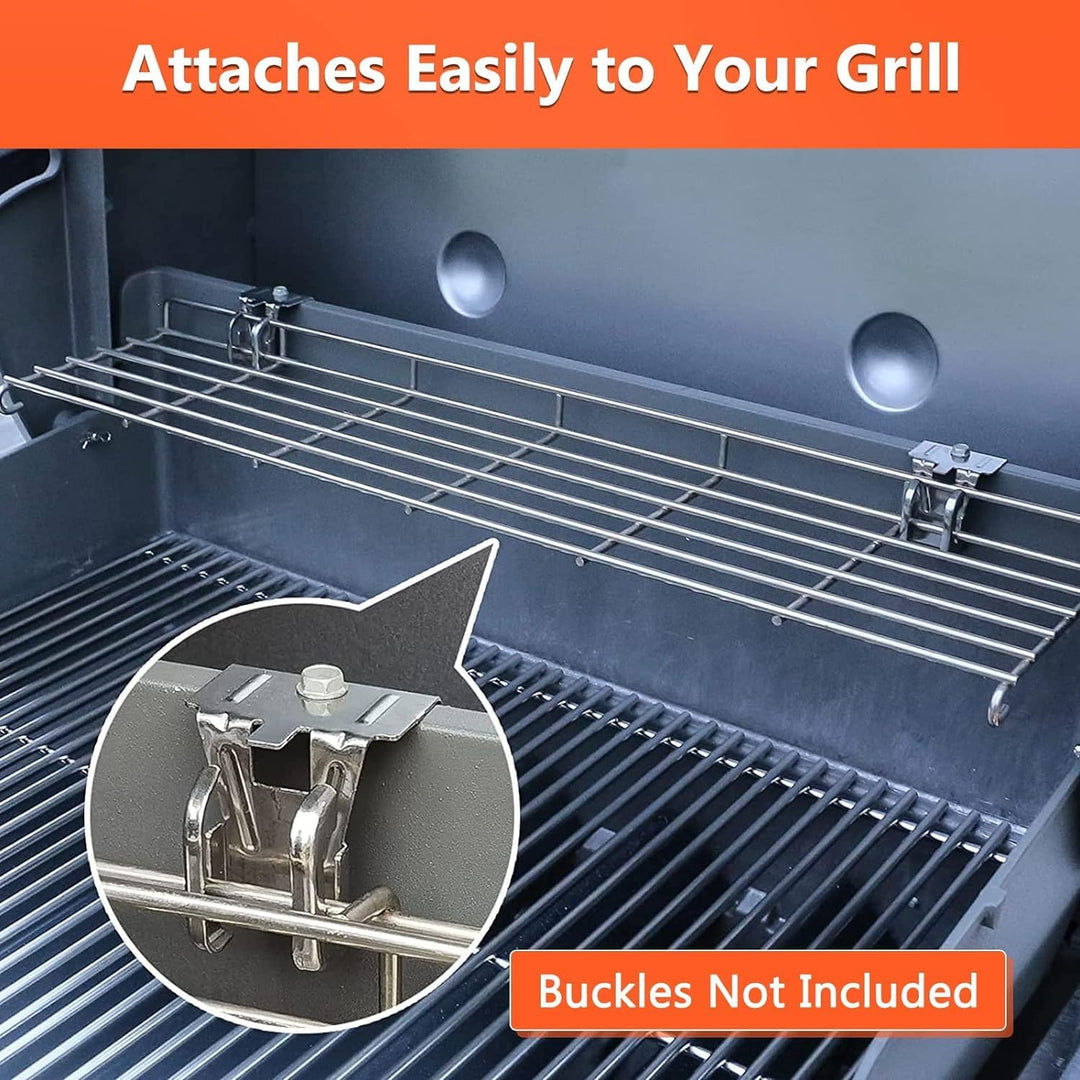 GFTIME 66044 65,4cm Grill Warmhalterost Edelstahl für Weber Genesis II E-310, II E-315, II E-330, II