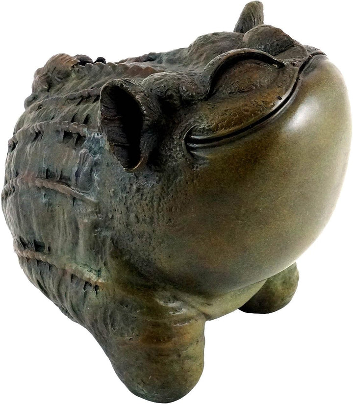 Kunst & Ambiente - Bronzefigur - Lustige chinesische Kröte/Frosch - signiert von Milo - Tierfigur -
