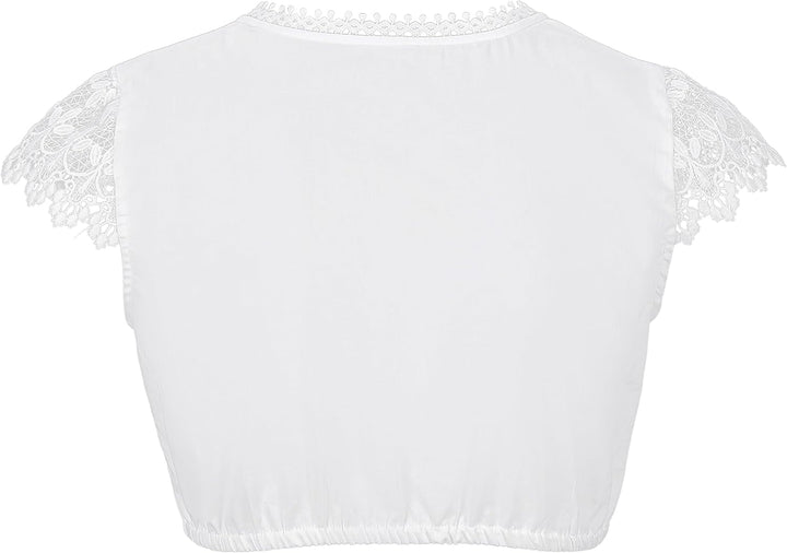 Dirndlwelle Dirndlbluse Damen Trachtenbluse Dirndl Bluse Damen Dirndlbluse Spitze Dirndlbluse weiss