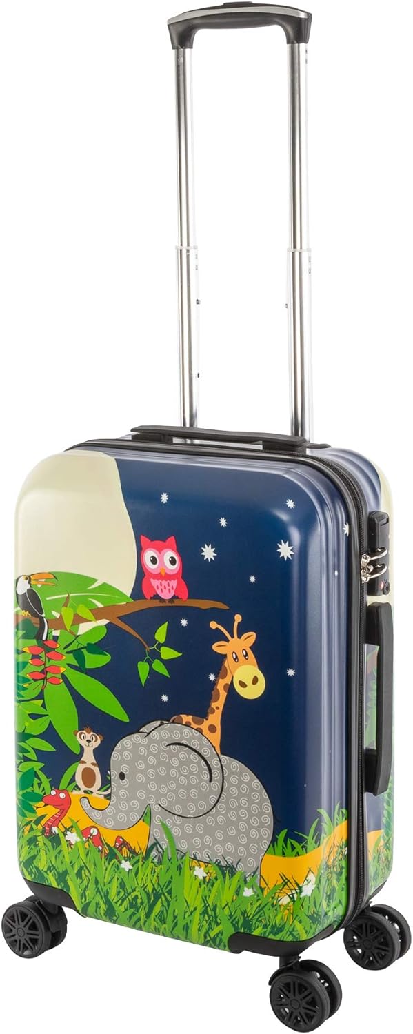 Travelhouse Happy Children Kinder Koffer Elephant ABS Hartschale Reisegepäck Reisetrolley Trolley Ki