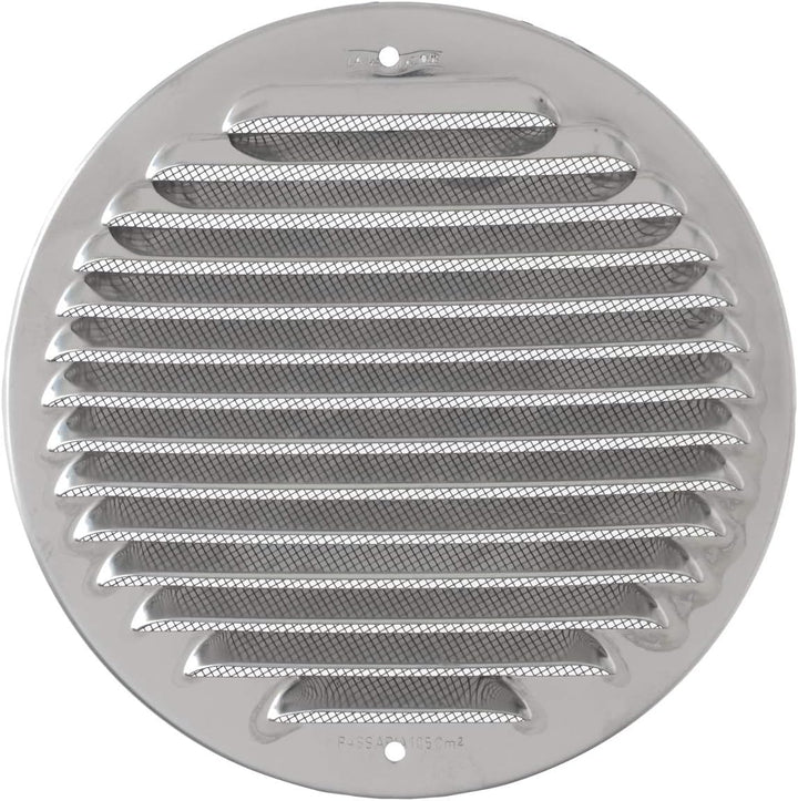 La Ventilation GINT160R Lüftungsgitter rund zum Überlappen mit Netz Masse Ø 175 mm Edelstahl 430 Acc