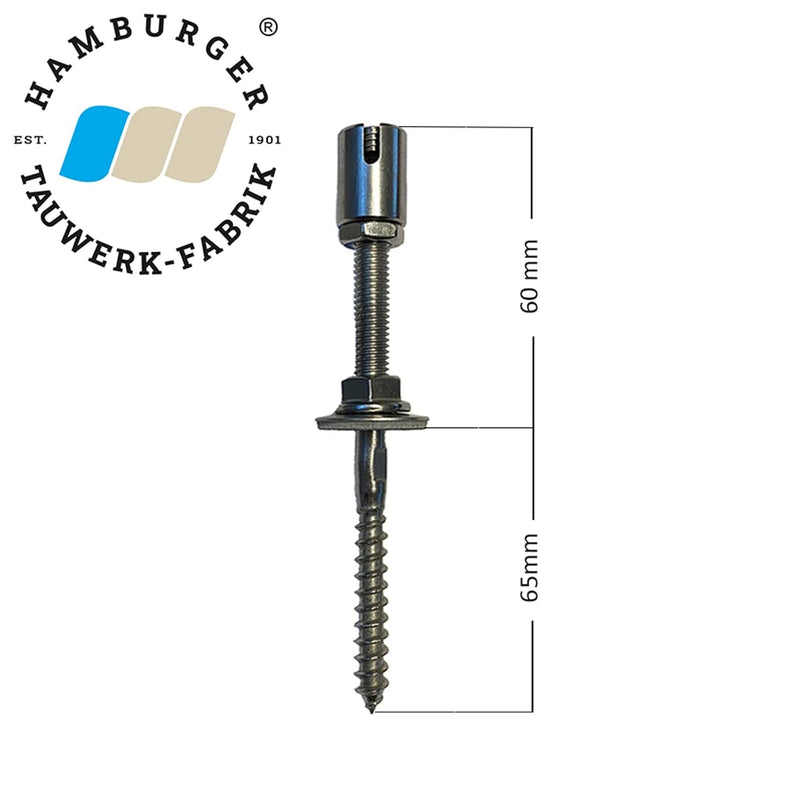 Edelstahl Ranksystem/Rankhilfe "M" - Wandabstand 50mm (Set 6) mit 12 Wandhaltern Set 6 - 12 Wandhalt