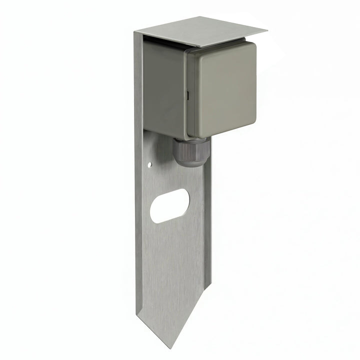 ledscom.de Garten Steckdosensäule PIWI mit Erdspiess für aussen, IP44, 1-fach, Edelstahl, edelstahl,