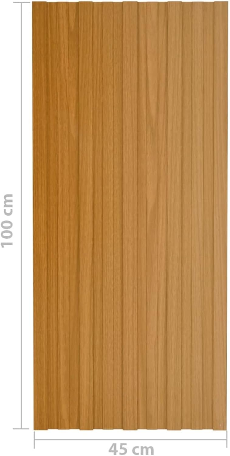 Yolola 12 STK. Dachpaneele Dachpfannen Profilblech Trapezblech Dachblech Stahlblech Trapezbleche Dac
