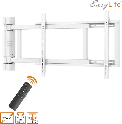 EasyLife TV Wandhalterung bis 170° elektrisch schwenkbar, VESA Wandhalterung bis 600x400 für LCD/OLE